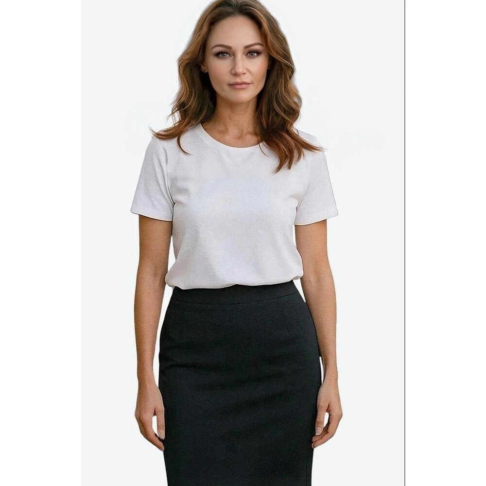 Ralph Lauren Navy Blue Business Purple Tag Pencil Skirt Size 4 New $590